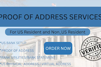 do US bank creation for resident and non resident proof of address llc setup