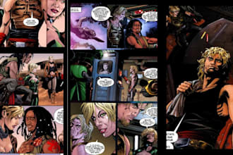do comic book illustration, comic penelling webtoon comic, comic artist nsfw