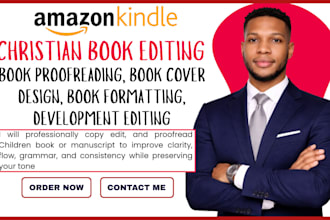 do christian book editing, book editing, book formatting, book proofreading