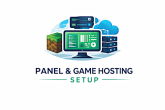 setup pterodactyl panel or other game hosting services