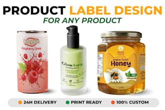 do brand label design, packaging, skincare, cosmetic, supplement label design