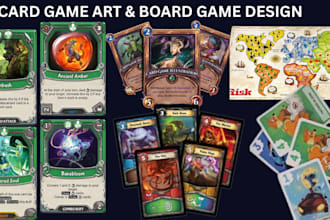 custom card game cards board game artwork for tabletop games playing card tcg