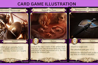 custom card game cards board game artwork for tabletop games playing card tcg