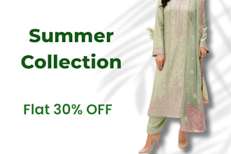 design modern fashion social media posts and sale banners media posts