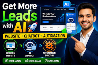 build ai chatbot whatsapp automation  lead generation website