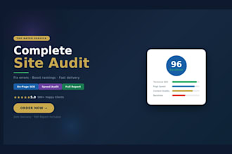 website SEO audit to fix issues and improve rankings