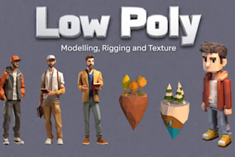 model, rig and animate 3d low poly character game asset psx ps1 ps2 n64 ps3