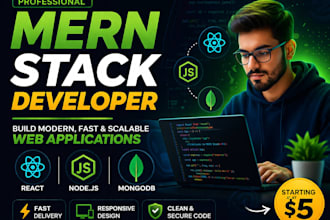develop a full stack web application using mern