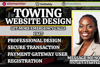 towing website roadside assistance site tow truck website mechanic website