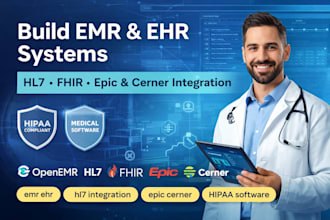 integrate emr ehr system openemr hl7 fhir epic cerner and hipaa medical software