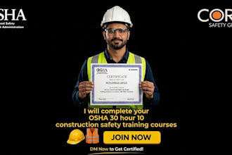 osha 10 30 construction safety training courses