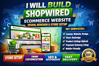 develop shopwired wix sellvia dropshipping  website design migration to shopify