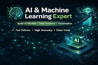 build a machine learning or ai model for your data