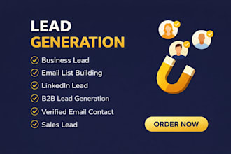 email lists, linkedin lead and generate b2b qualified leads for your company