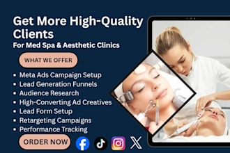 generate high quality leads for med spa and aesthetic clinics with meta ads
