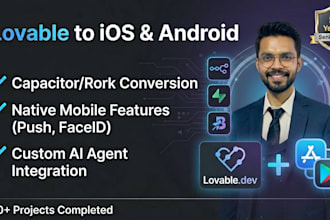 lovable to ios app capacitor,ai agent, rork full stack, lovable ai ,n8n workflow