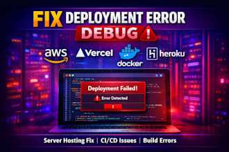 fix deployment error debug aws vercel docker heroku server hosting fix