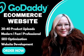 build godaddy ecommerce website and redesign godaddy website