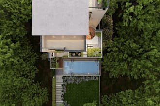 do luxury, modern house, office, shop design with 3d rendering