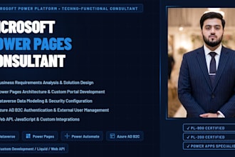develop a customized powerpages portal for your business