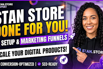setup product stan store marketing with a money back guarantee
