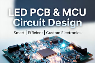 design led pcb and electronics with mcu controlled circuits