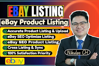 do ebay product listing, ebay product upload, ebay SEO listing, ebay lister