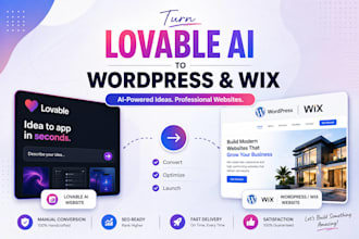 convert lovable ai website to wordpress or wix, lovable dev expert