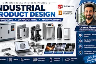 3d cad design industrial product cad models and drawings