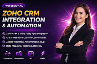 integrate zoho CRM with third party apps using API and zapier