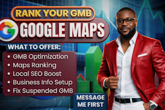rank google my business gmb listing on maps with local SEO