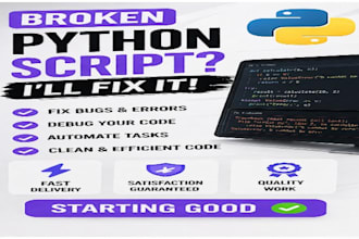 fix python bugs and errors fast