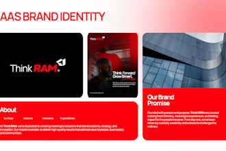 design modern brand identity for saas startups and tech companies
