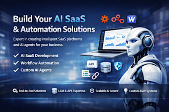 develop ai saas website, ai automation, and intelligent ai agent
