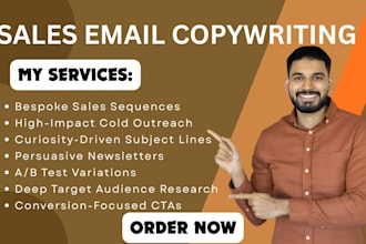 write high converting sales email copy and cold email copywriting email campaign