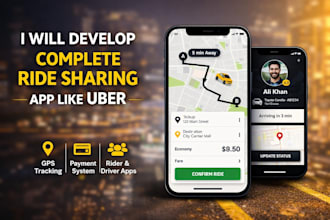 develop complete ride sharing app like uber
