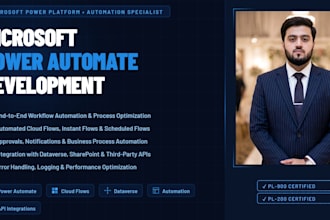 develop a power automate workflow to automate your business tasks