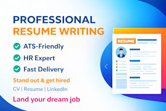 create a professional resume, CV and cover letter