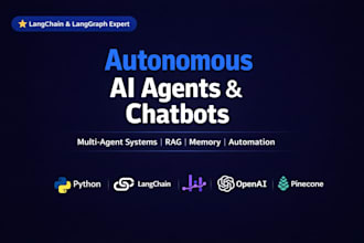 build autonomous multi agent ai chatbots with langchain and langgraph