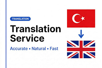 translate turkish to english and english to turkish professionally