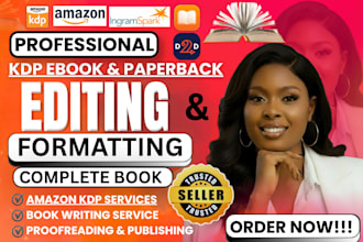 do book editing and formatting, amazon kdp formatting developmental book editor