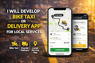 develop bike taxi or delivery app for local services