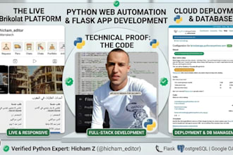 do python web automation, ai integration and flask
