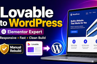 convert lovable ai website to wordpress using elementor
