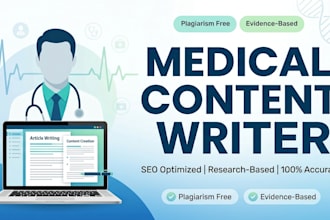 write SEO optimized medical articles and blogs
