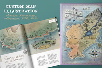 create a custom detailed fantasy world map for your novel or rpg
