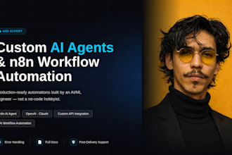 create custom ai agents, n8n ai agent, n8n workflow, ai automation