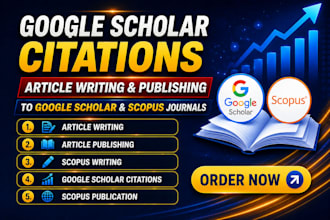write publish scopus, google scholar articles, increase and backdate citations