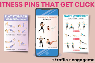design viral pinterest pins for fitness and brands