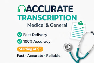 do accurate medical and general transcription